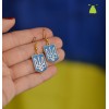 Сережки Україночка Тризуб. Герб України. Колір золото